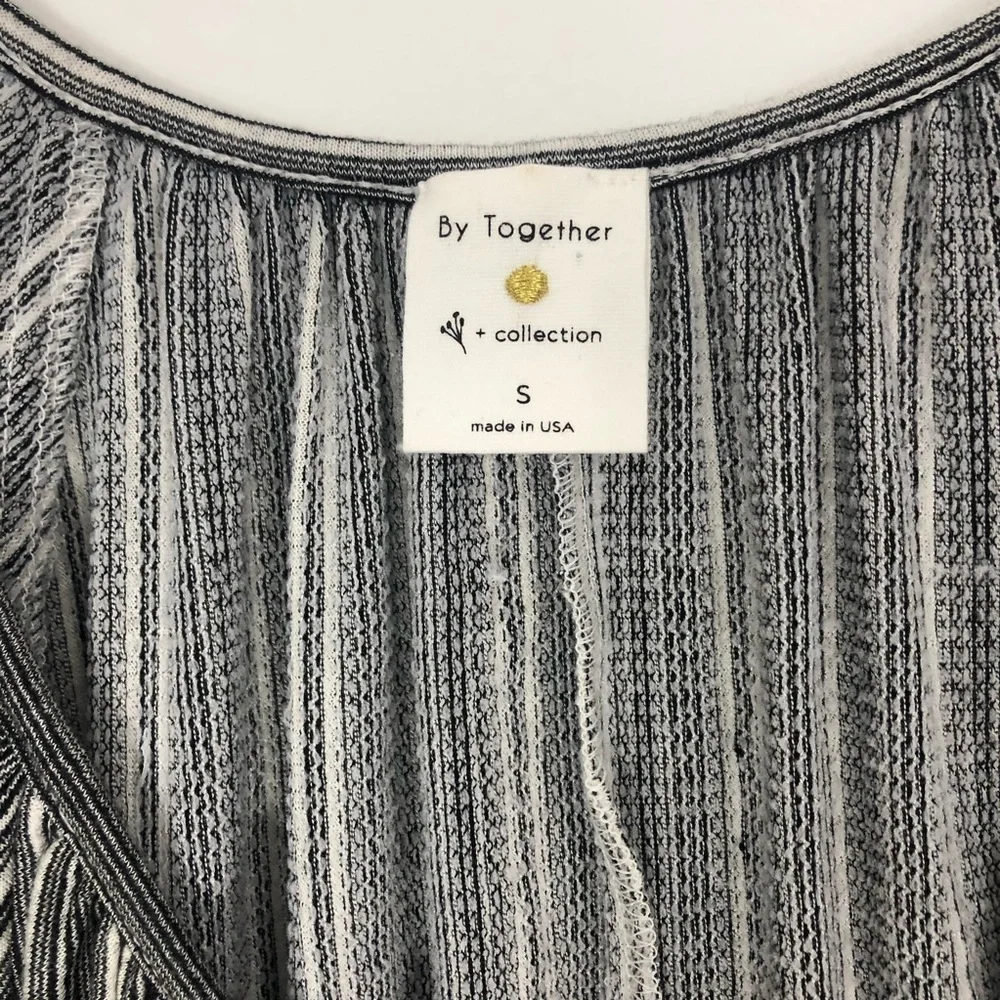 4/$25 By Together Striped Buttondown Dolman Sleeve Top